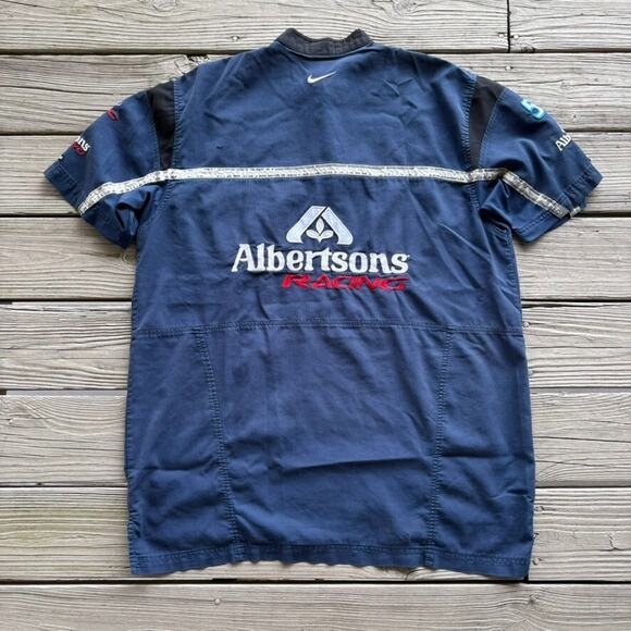 Nike Nascar Jason Keller Pit Crew Shirt Jersey Size XXL Albertsons Racing RARE - Picture 7 of 11